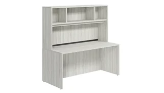 Stand-Alone Desks with Hutch PBD Furniture Desk Shell 66in x 30in Laminate with Open Hutch