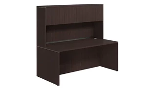 Stand-Alone Desks with Hutch PBD Furniture Desk Shell 66in x 24in Laminate with 4 Door Hutch