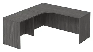 L Shaped Desk Shells PBD Furniture L-Desk Shell 71in W x 72in D with Slim Depth