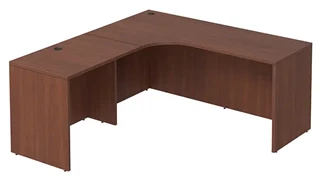 L Shaped Desk Shells PBD Furniture L-Desk Shell 71in W x 66in D with Slim Depth