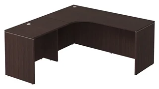 L Shaped Desk Shells PBD Furniture L-Desk Shell 71in W x 78in D with Slim Depth