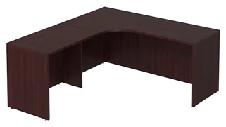L Shaped Desk Shells PBD Furniture L-Desk Shell 71in W x 84in D with Slim Depth
