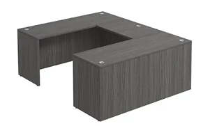 U Shaped Desk Shells PBD Furniture U-Desk Shell 60in W x 90in D with Slim Depth