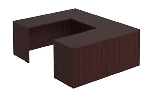 U Shaped Desk Shells PBD Furniture U-Desk Shell 66in W x 84in D with Slim Depth