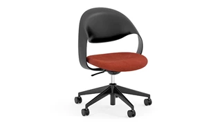 Conference Room Chairs PBD Furniture Black Loop Mid Back Office Chair