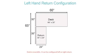 L Shaped Single Pedestal Desks PBD Furniture PL Series L-Shaped Desk 66in W x 65in D with 3 Drawer Pedestal