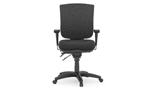 Ergonomic Task Chairs PBD Furniture Coolmesh Pro Mid Back Ergo Chair with Rugged Fabric Seat and Back