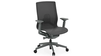 Ergonomic Task Chairs PBD Furniture Atlas II Adjustable Arm Mid Back Task Chair