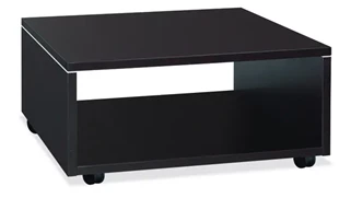 End Tables PBD Furniture Pedestal Table with Casters