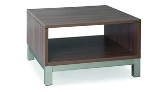 End Tables PBD Furniture Pedestal Table with Metal Base