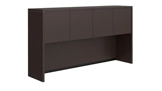 Desk Hutches PBD Furniture 66in Hutch with 4 Laminate Doors