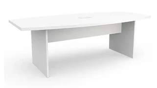 Conference Tables PBD Furniture 8ft Boat Shaped Slab Base Conference Table