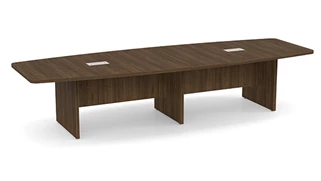 Conference Tables PBD Furniture 12ft Boat Shaped Slab Base Conference Table