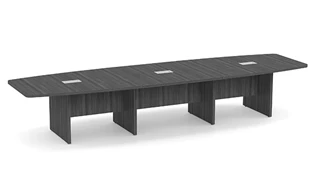 Conference Tables PBD Furniture 14ft Boat Shaped Slab Base Conference Table