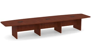Conference Tables PBD Furniture 16ft Boat Shaped Slab Base Conference Table