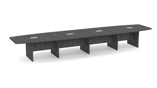 Conference Tables PBD Furniture 18ft Boat Shaped Slab Base Conference Table