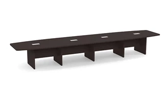 Conference Tables PBD Furniture 18ft Boat Shaped Slab Base Conference Table