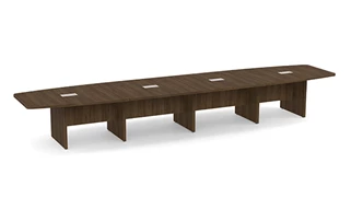 Conference Tables PBD Furniture 18ft Boat Shaped Slab Base Conference Table