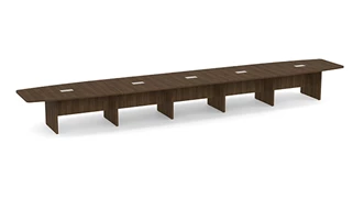 Conference Tables PBD Furniture 24ft Boat Shaped Slab Base Conference Table