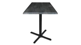 Cafeteria Tables Office Source 30in Height, 36in x 36in Square in Door/Outdoor Table with X Base