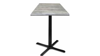 Cafeteria Tables Office Source 30in Height, 36in x 36in Square in Door/Outdoor Table with X Base