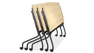 Training Tables PBD Furniture 60in x 24in Flip Top Nesting Table