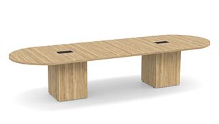 Conference Tables PBD Furniture 12ft Racetrack Shape Cube Storage Base Conference Table