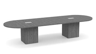 Conference Tables PBD Furniture 12ft Racetrack Shape Cube Storage Base Conference Table