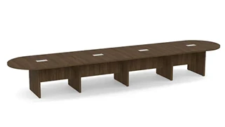 Conference Tables PBD Furniture 18ft Racetrack Shape Panel Leg Conference Table