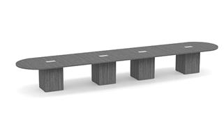 Conference Tables PBD Furniture 20ft Racetrack Shape Cube Storage Base Conference Table
