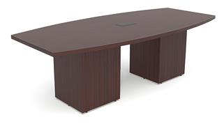Conference Tables Office Source 8ft Boat Shape Cube Base Conference Table
