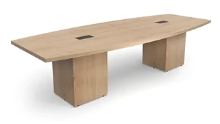 Conference Tables PBD Furniture 10ft Boat Shape Cube Base Conference Table