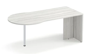 Stand-Alone Desk Shells PBD Furniture 72in x 36in Conference Bullet Desk Shell
