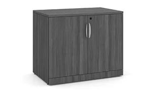 Low Storage Cabinets PBD Furniture 29-1/2in H Laminate Wood Door Storage Cabinet