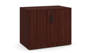 Low Storage Cabinets PBD Furniture 29-1/2in H Laminate Wood Door Storage Cabinet