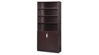 Standard Bookcases PBD Furniture 72in High Bookcase with Doors
