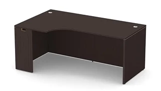 Stand-Alone Desk Shells PBD Furniture 66in Credenza Shell with Left Extension