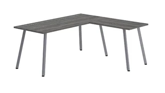 L Shaped Desk Shells PBD Furniture 72in x 72in Telescopic Frame L-Desk