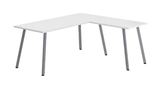 L Shaped Desk Shells PBD Furniture 72in x 78in Telescopic Frame L-Desk