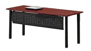 Training Tables PBD Furniture 6ft x 24in Post Leg Training Table with Modesty Panel