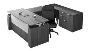 Standing Desks - Electronically Adjustable PBD Furniture U-Shaped Standing Desk