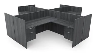 Workstations Performance Bush Furniture 4 Person Workstation