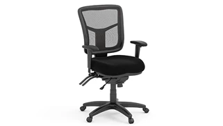 Ergonomic Task Chairs PBD Furniture Cool Mesh Mid Back Multi Function Chair with Fabric Seat