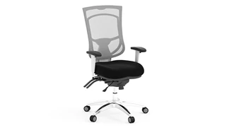 Ergonomic Task Chairs PBD Furniture Cool Mesh Pro Multi Function White Frame Chair