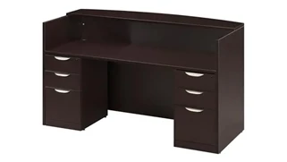 Reception Stand-Alone Desk PBD Furniture Double Pedestal Reception Desk