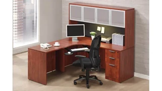 L Shaped Desks with Hutch PBD Furniture Corner Desk with Hutch