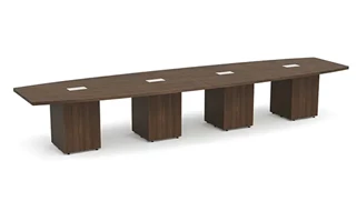 Conference Tables PBD Furniture 18ft Boat Shape Cube Base Conference Table