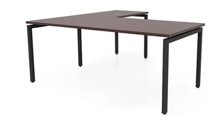 L Shaped Desk Shells PBD Furniture 72in x 72in L-Desk 