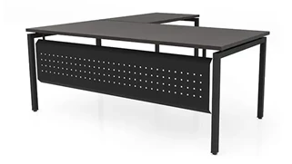 L Shaped Desk Shells PBD Furniture 72in x 78in L-Desk with Modesty Panel 