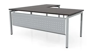 L Shaped Desk Shells PBD Furniture 72in x 72in L-Desk with Modesty Panel 